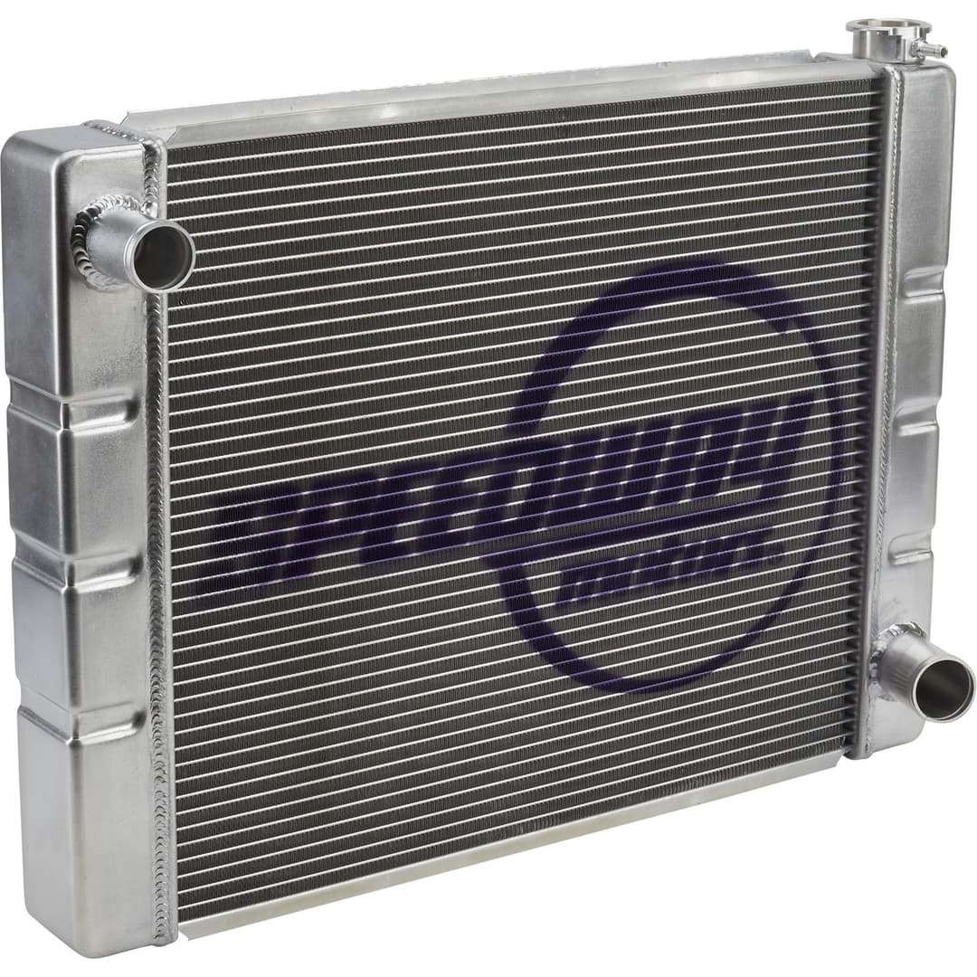 Speedway Chevy Universal Alum Radiator & Cap, 29-31 psi