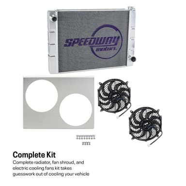 Single Pass Aluminum Radiator, Dual Fan, & Shroud Kit