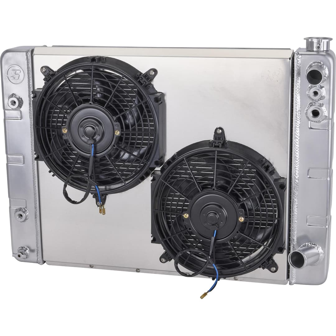 WindChill™ LS 3-Row Radiator w/ Trans Cooler, Shroud/2 Fan
