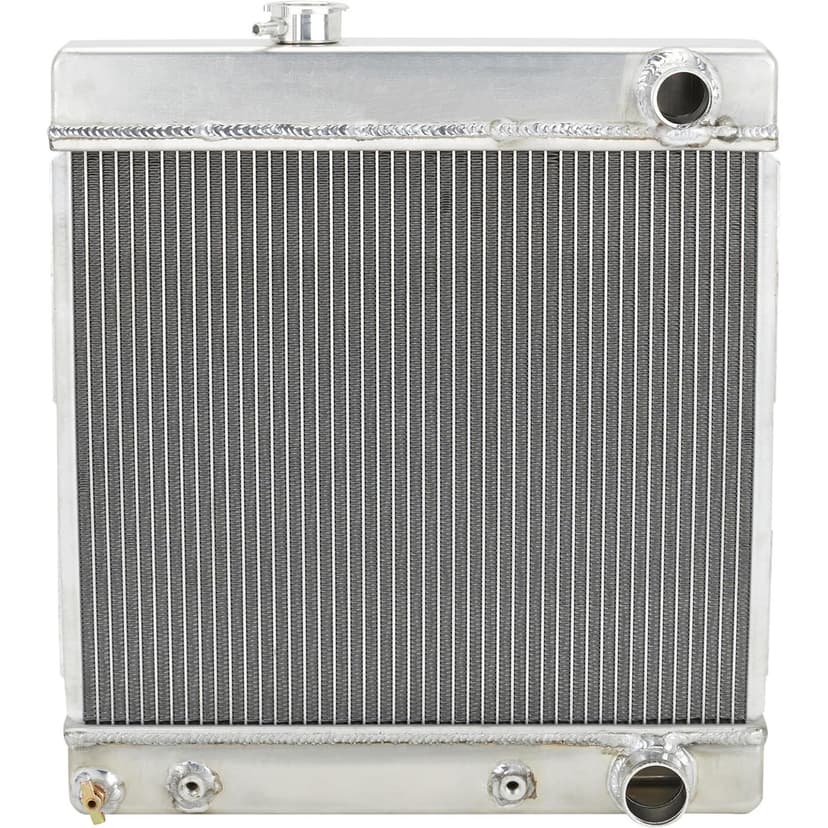 Small Universal Short Vertical Aluminum Radiator, RH w/E-Fan