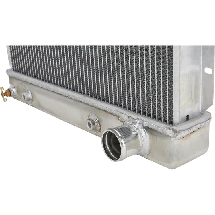 Small Universal Short Vertical Aluminum Radiator, RH w/E-Fan
