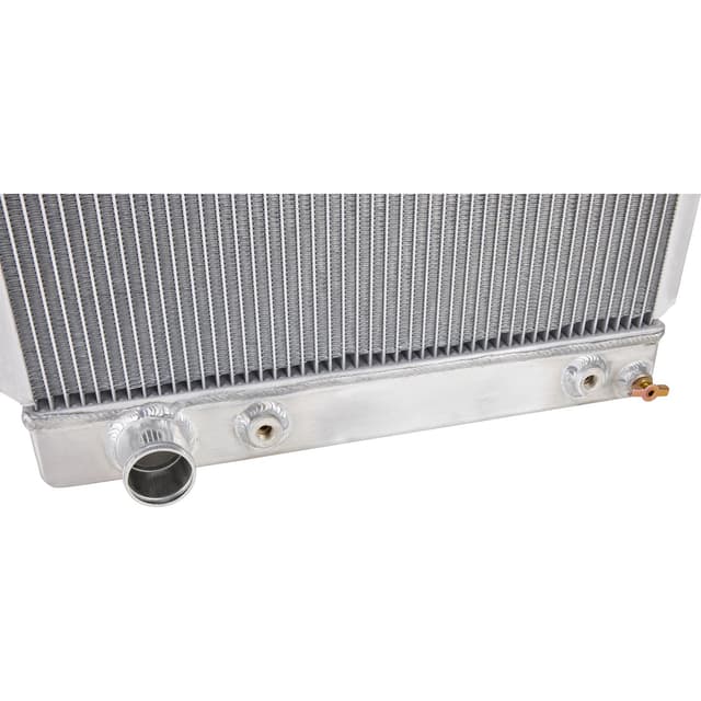 Universal Aluminum Radiator - 27 Inch Tall, Driver Side Outlet