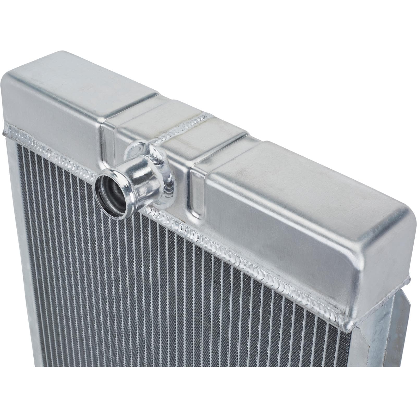 Universal Aluminum Radiator, 26 Inch Tall, Passenger Side Outlet