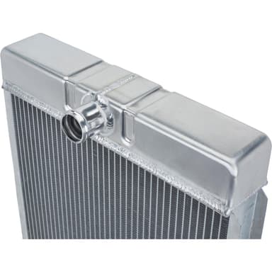 Universal Aluminum Radiator, 26 Inch Tall, Passenger Side Outlet