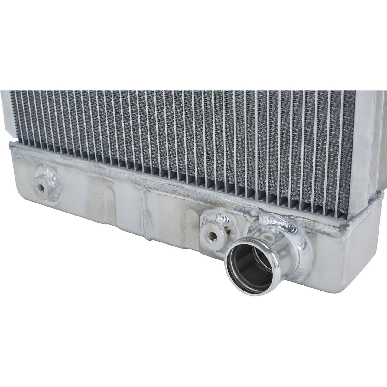 Universal Aluminum Radiator, 26 Inch Tall, Passenger Side Outlet