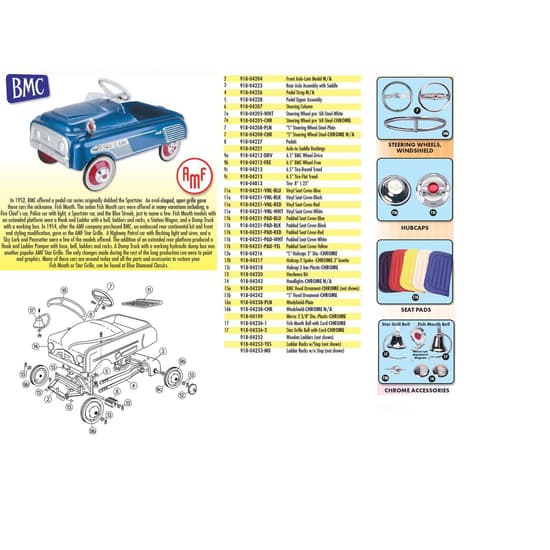 Murray® Pedal Car Parts, Seat Cover