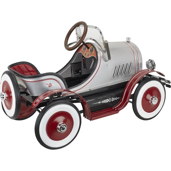 Blue Diamond Classics Model A Roadster Pedal Car, Silver/Red