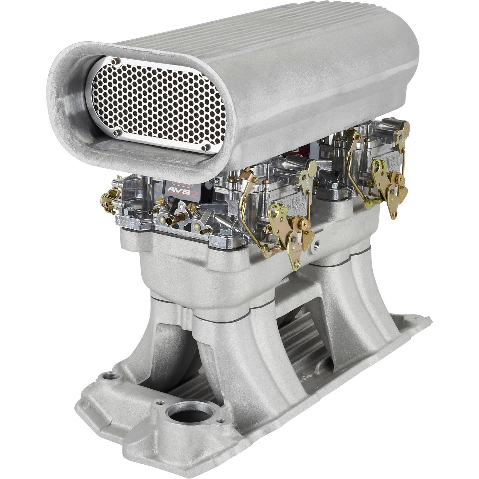 Small Block Chevy Street Tunnel Ram Kit, Plain Scoop