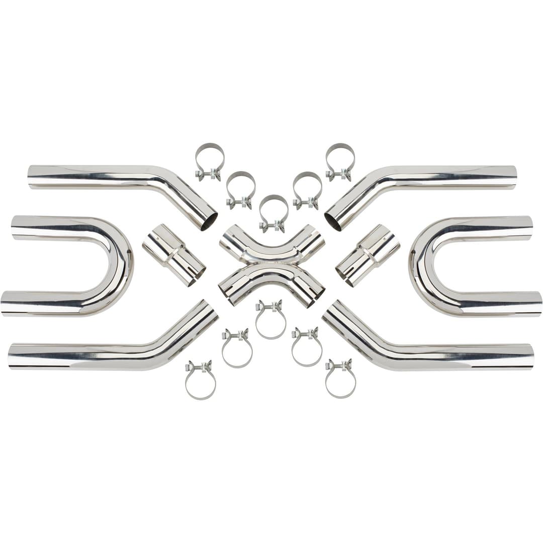 Universal X Pipe Exhaust System Mid Pipe Kit 304 Stainless Steel universal-x-pipe-exhaust-system-mid-pipe-kit-304-stainless-steel