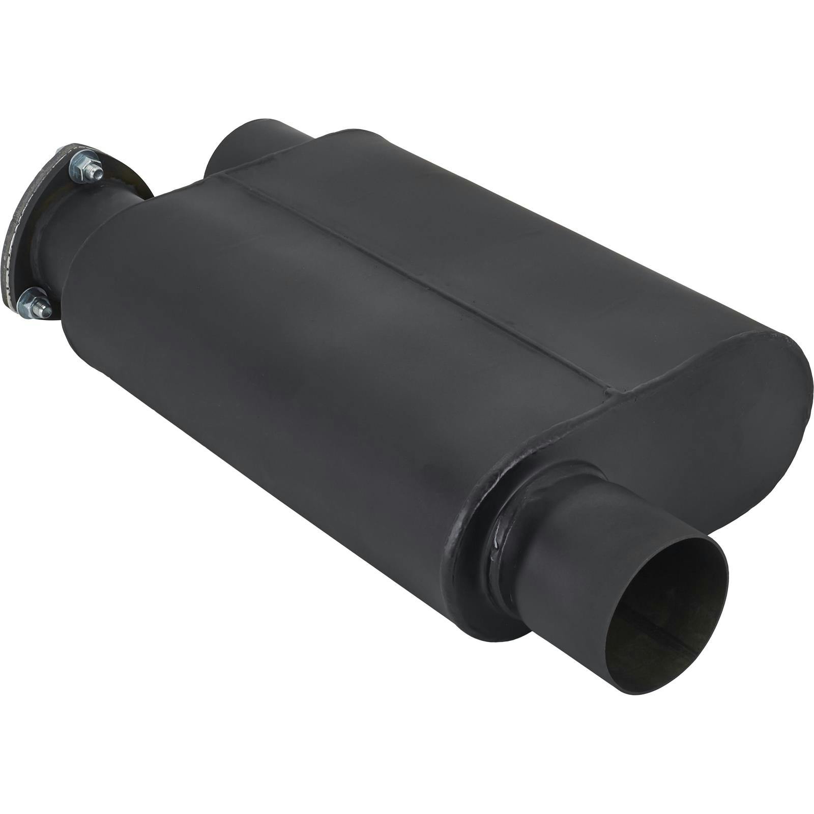 Straight Through Exhaust Dump Baffled Muffler with Cutout, 3 Inch ...