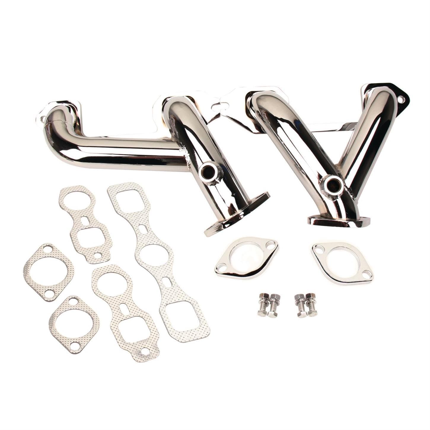 216, 235, 261 Chevy 6 Cylinder Headers, Chrome