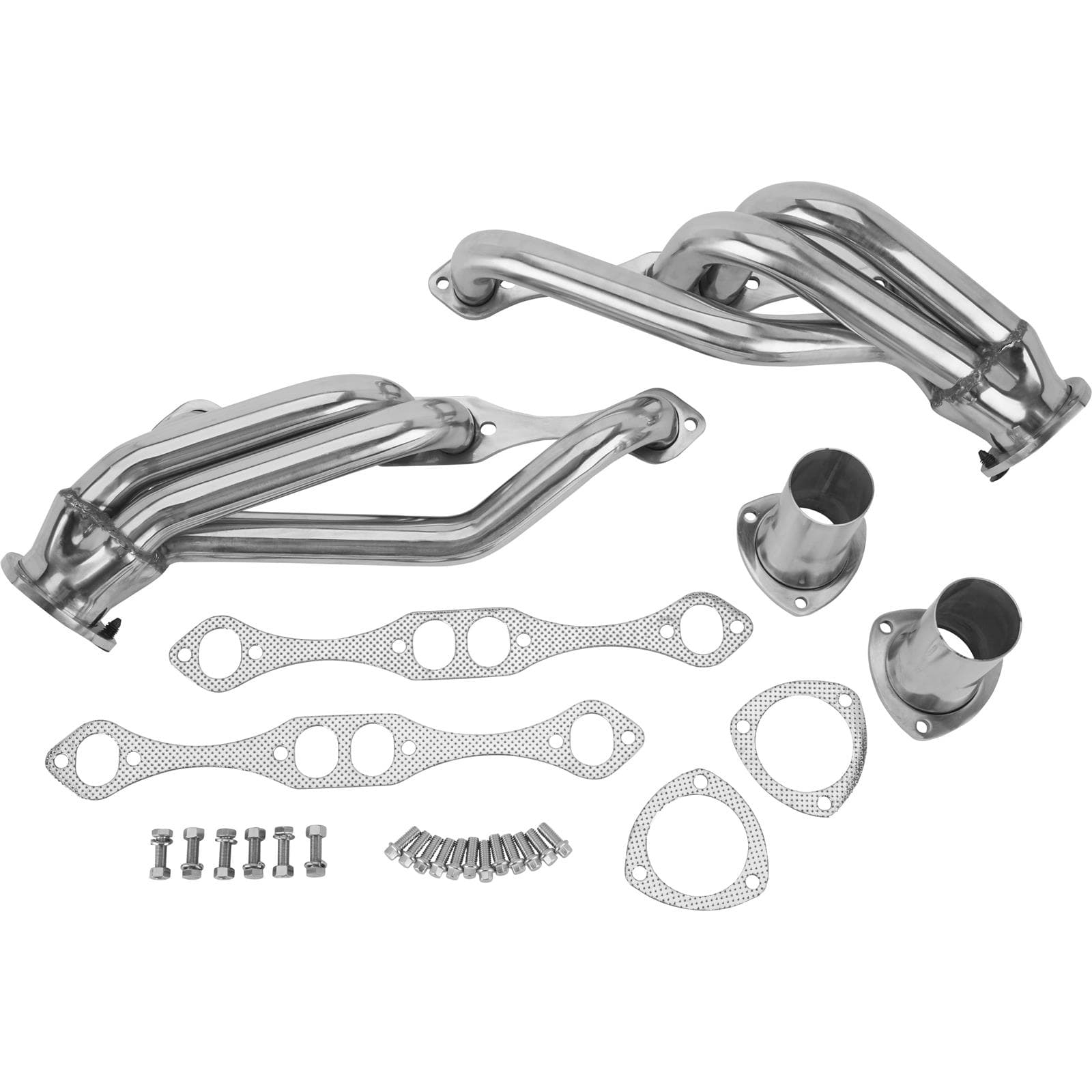 1955-57 Chevy Chassis Headers for Rack and Pinion, Stainless Steel