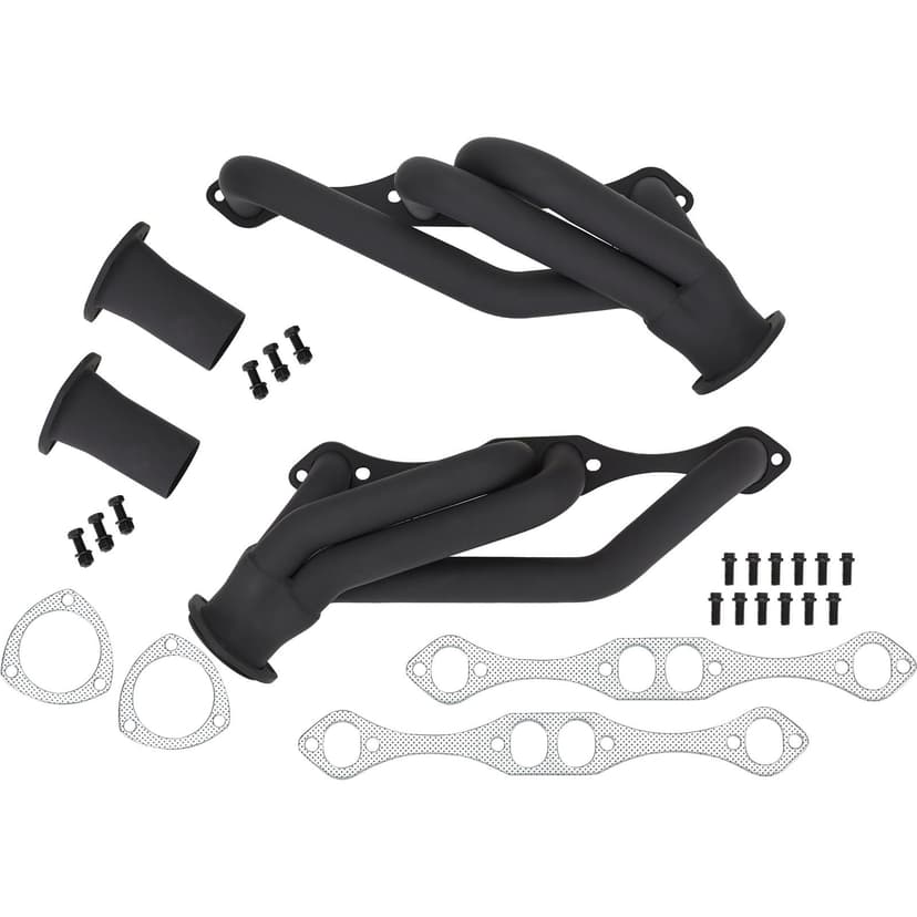 1955-57 Chevy Chassis Headers for Rack and Pinion, Raw Finish