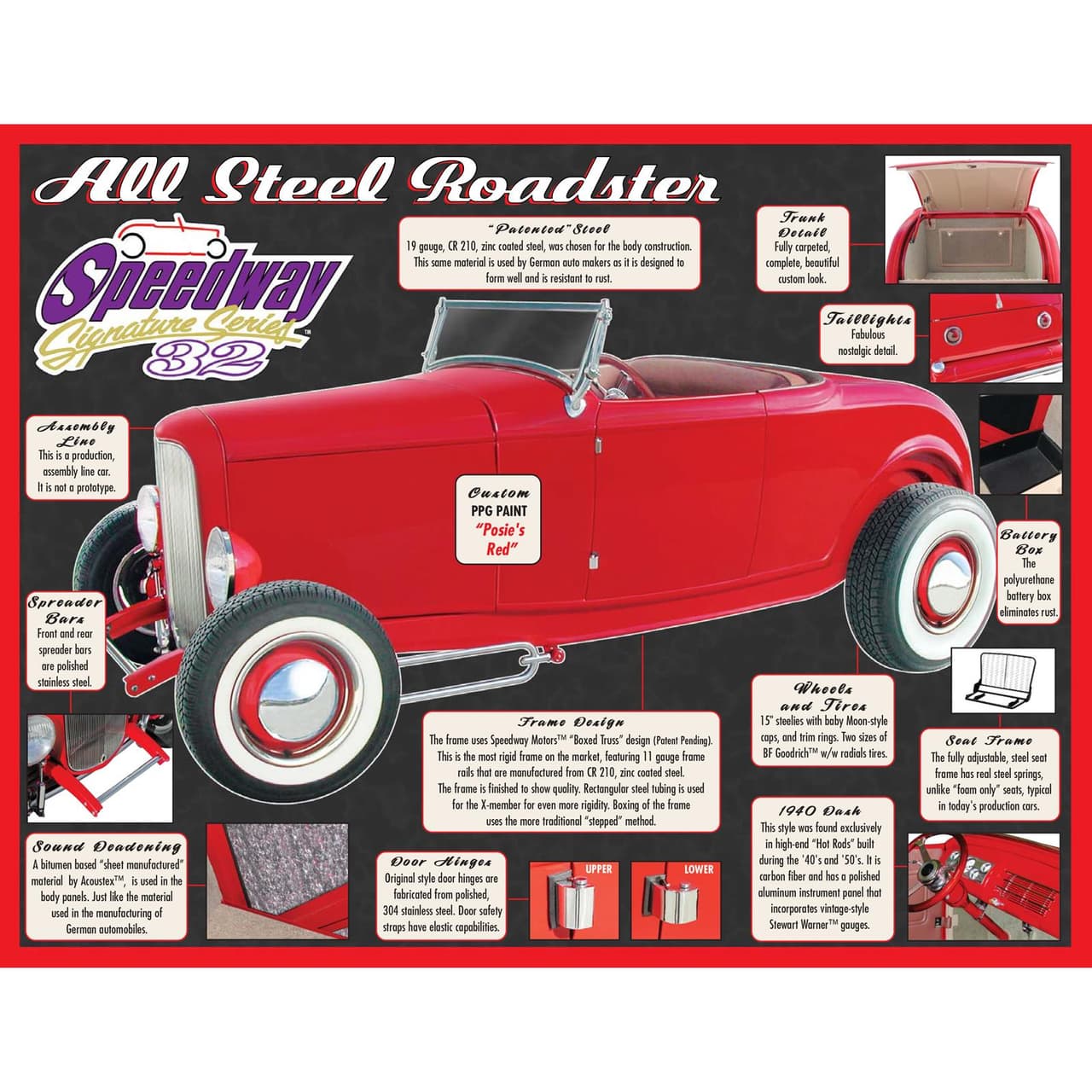 Speedway Signature Series All-Steel 1932 Roadster Kit Car