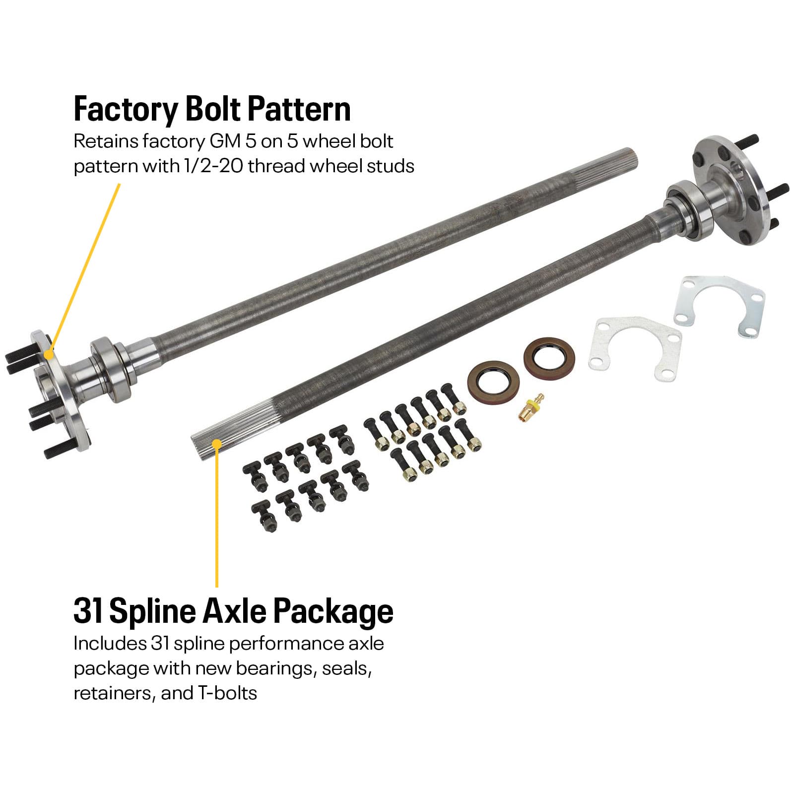 88-98 OBS Chevy C1500/K1500 9 Inch Rear End Swap Kit, Stock Perch