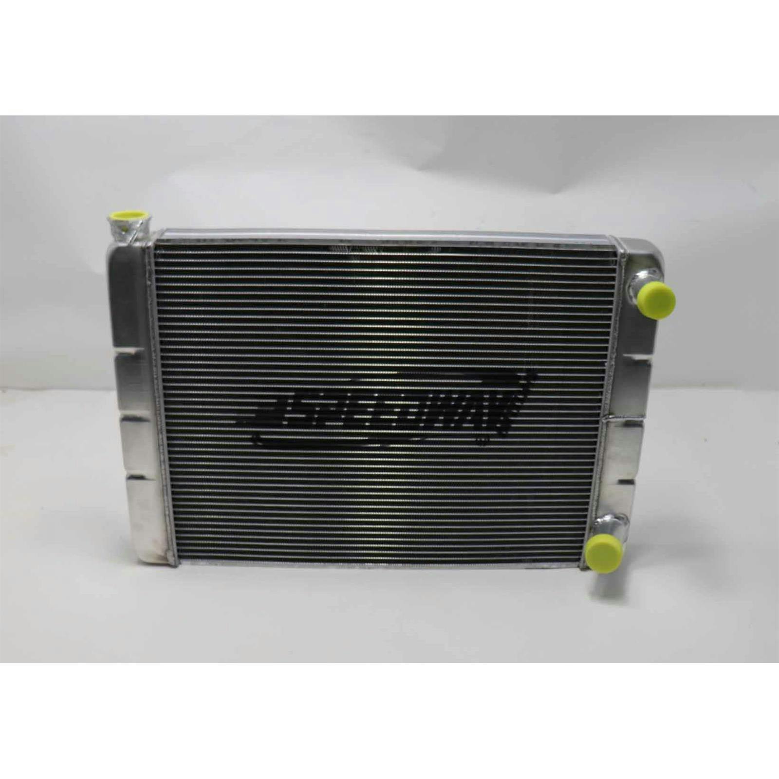 Speedway 28 In. Double Pass Aluminum Racing Radiator, S/B Chevy
