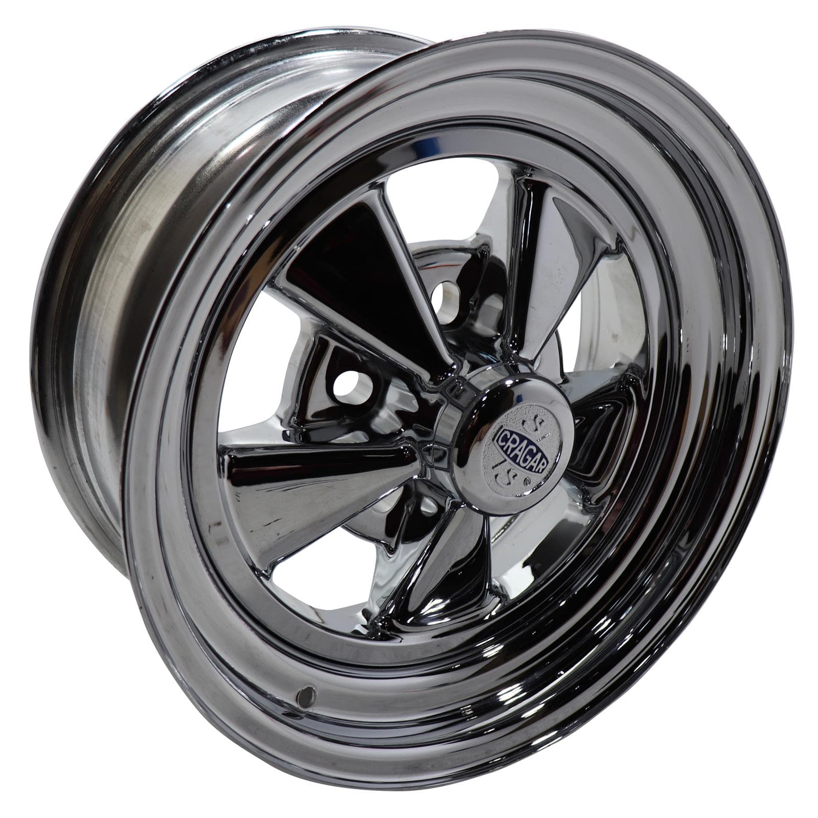 Cragar 1526330402B Series 08/61 S/S Wheel, 15x7 Inch, 5x4.5, 5.0