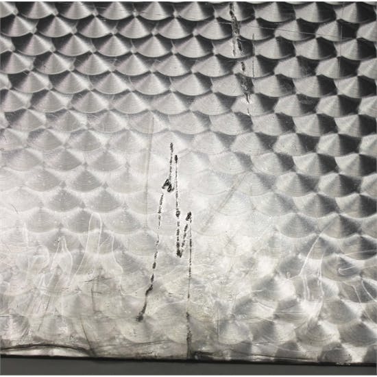 Garage Sale - Engine Turned Aluminum Panel, 48 Inch