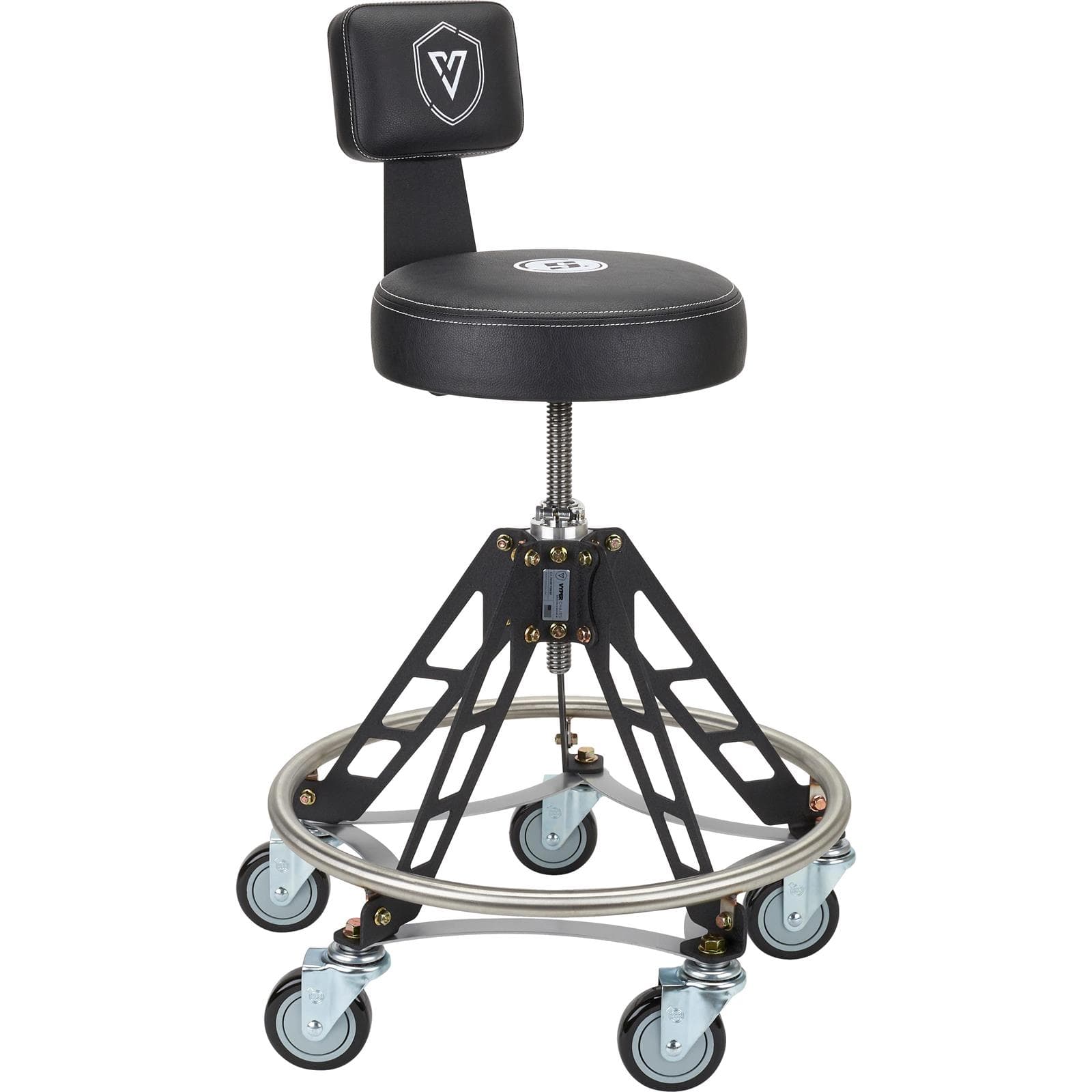 Speedway Motors Vyper Elevated Steel Max Rolling Stool W/Backrest